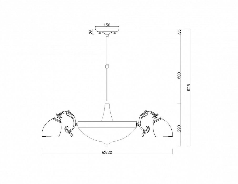 Люстра на штанге MyFar Ceiling MR1524-11C