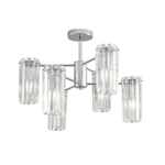 8348/6C CLASSI хром/прозрачный, металл/хрусталь Люстра подвесная E14 6*40W 220V FAVLA