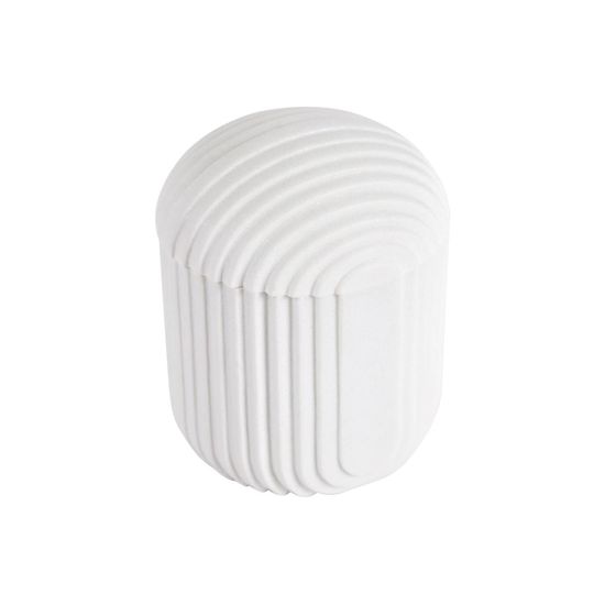 Белая банка из искусственного камня Ateneas