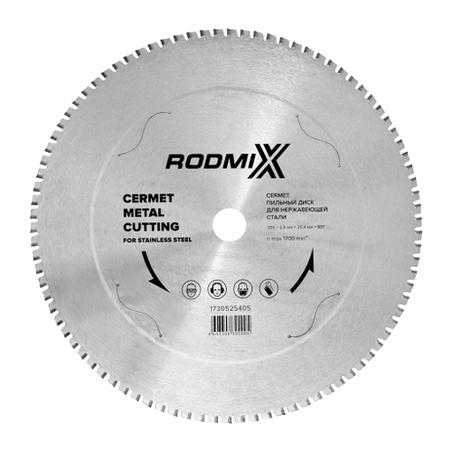 Cermet Диск пильный для нержавеющей стали 355x2,4x25,4x100T