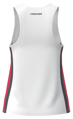 Футболка для девочки теннисная Head Girls Club 25 Tank - белый