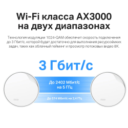Mesh система TP-Link Deco X50-PoE 2-Pack