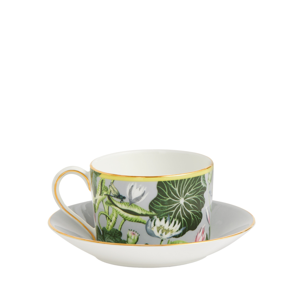 Wedgwood Чайная чашка Wonderlust Waterlily 180 мл с блюдцем
