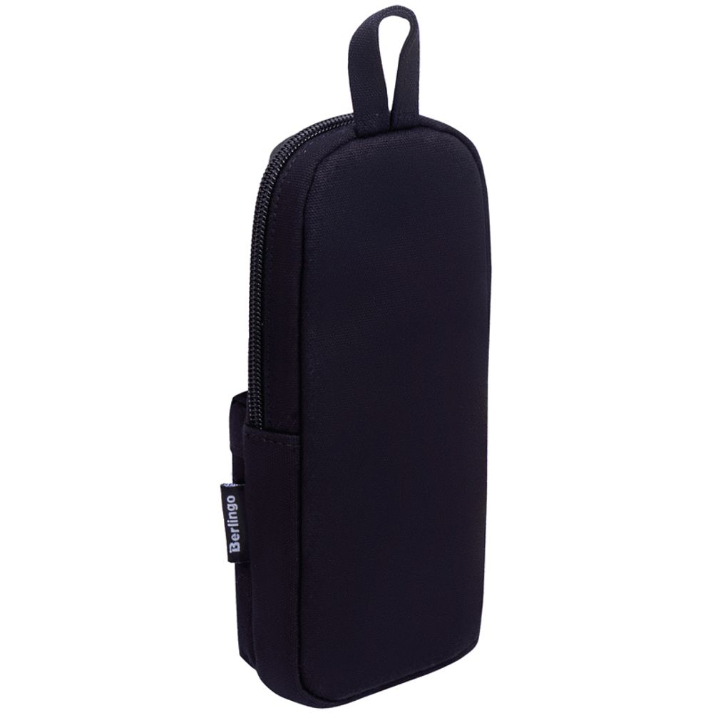 Пенал мягкий прямоугольный 1 отделение 210х90х40 Berlingo Football black, ткань