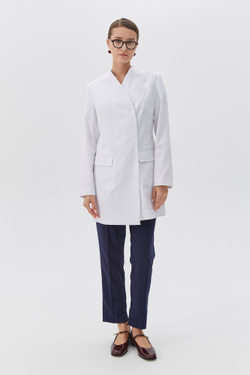 Халат медицинский женский Лафинесс, белый