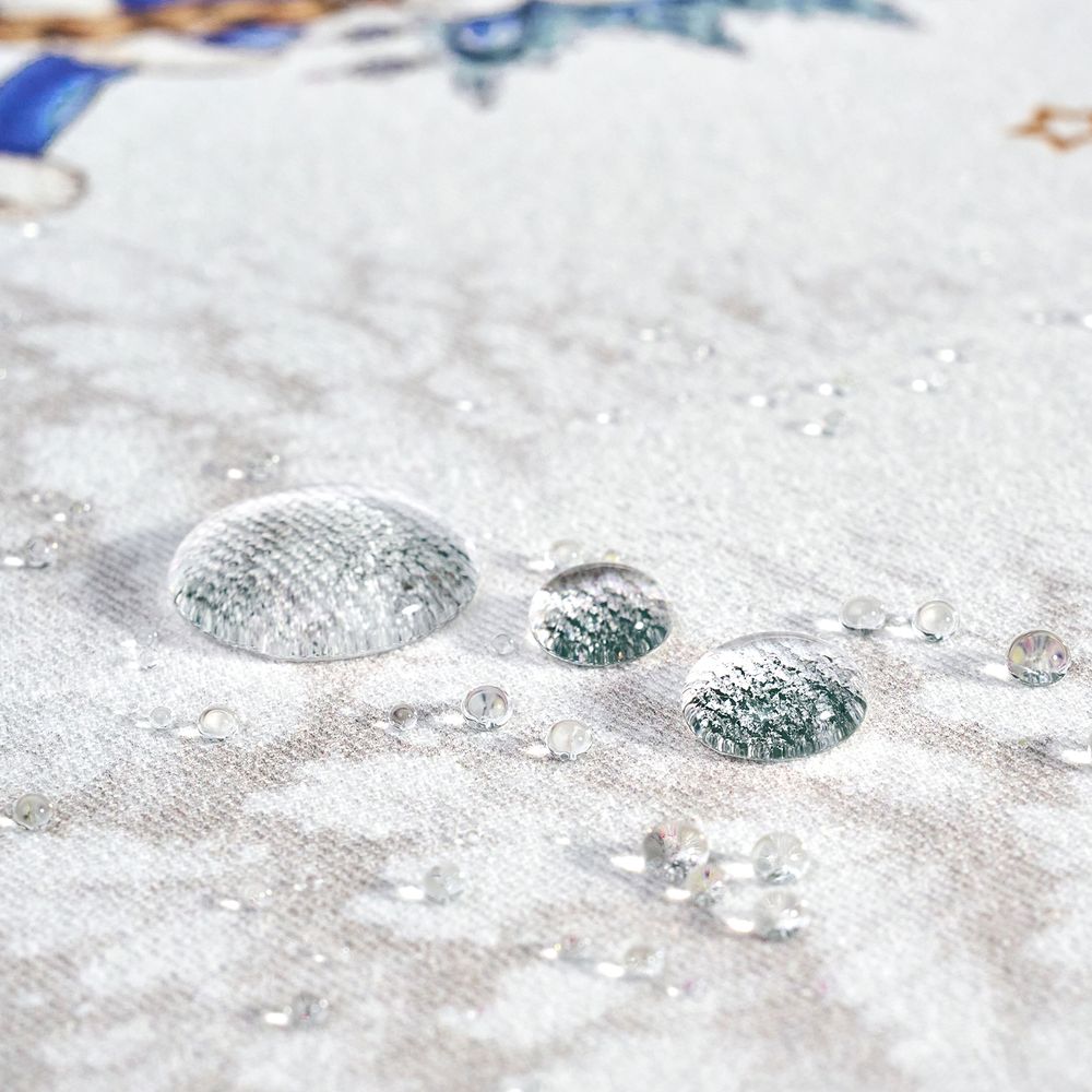 ДОРОЖКА "С НОВЫМ ГОДОМ "45Х300СМ ,КРАСНЫЙ, 100% ХЛОПОК,ТВИЛ ПРОПИТКА