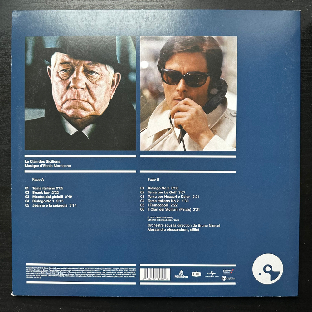 Ennio Morricone - Саундтрек к фильму Сицилийский клан (Франция 2020г.)