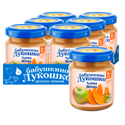 Пюре Бабушкино Лукошко Тыква яблоко с 5 месяцев 100г