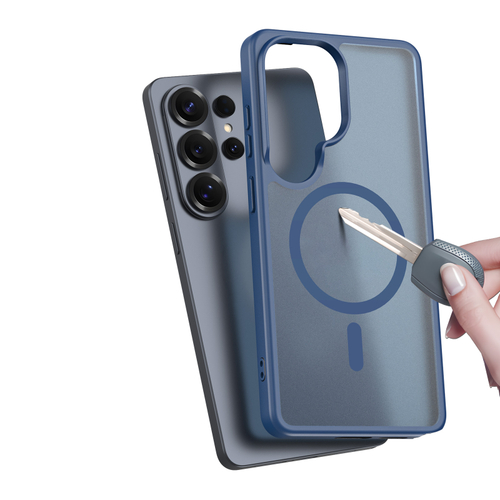 Чехол темно-синего цвета с MagSafe для Samsung Galaxy S26 Ultra, серия Yind Series от Dux Ducis