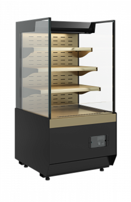 Кондитерская витрина Carboma KC70 VM 0,6-2 STANDARD открытая, горка ПРЯМАЯ БОКОВИНА (версия 2.0) (Cube 2)