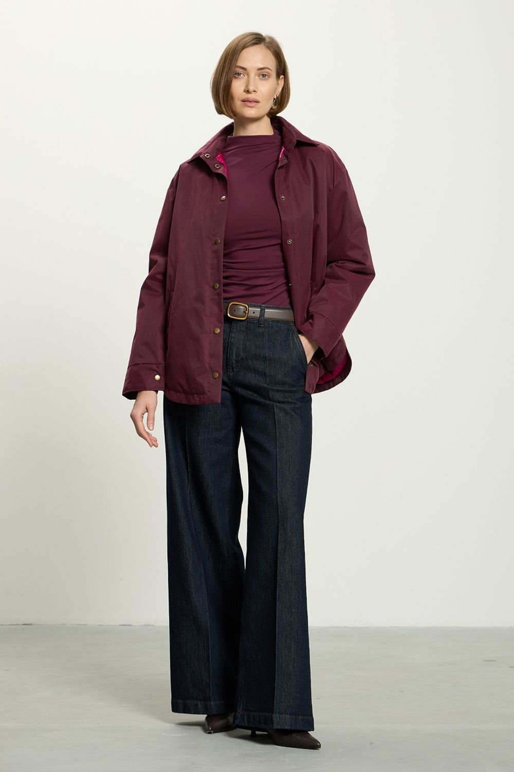 Куртка Бостон бордо утепленная