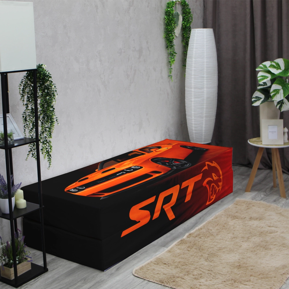 Бескаркасный диван кровать раскладной "Dodge Challenger SRT"
