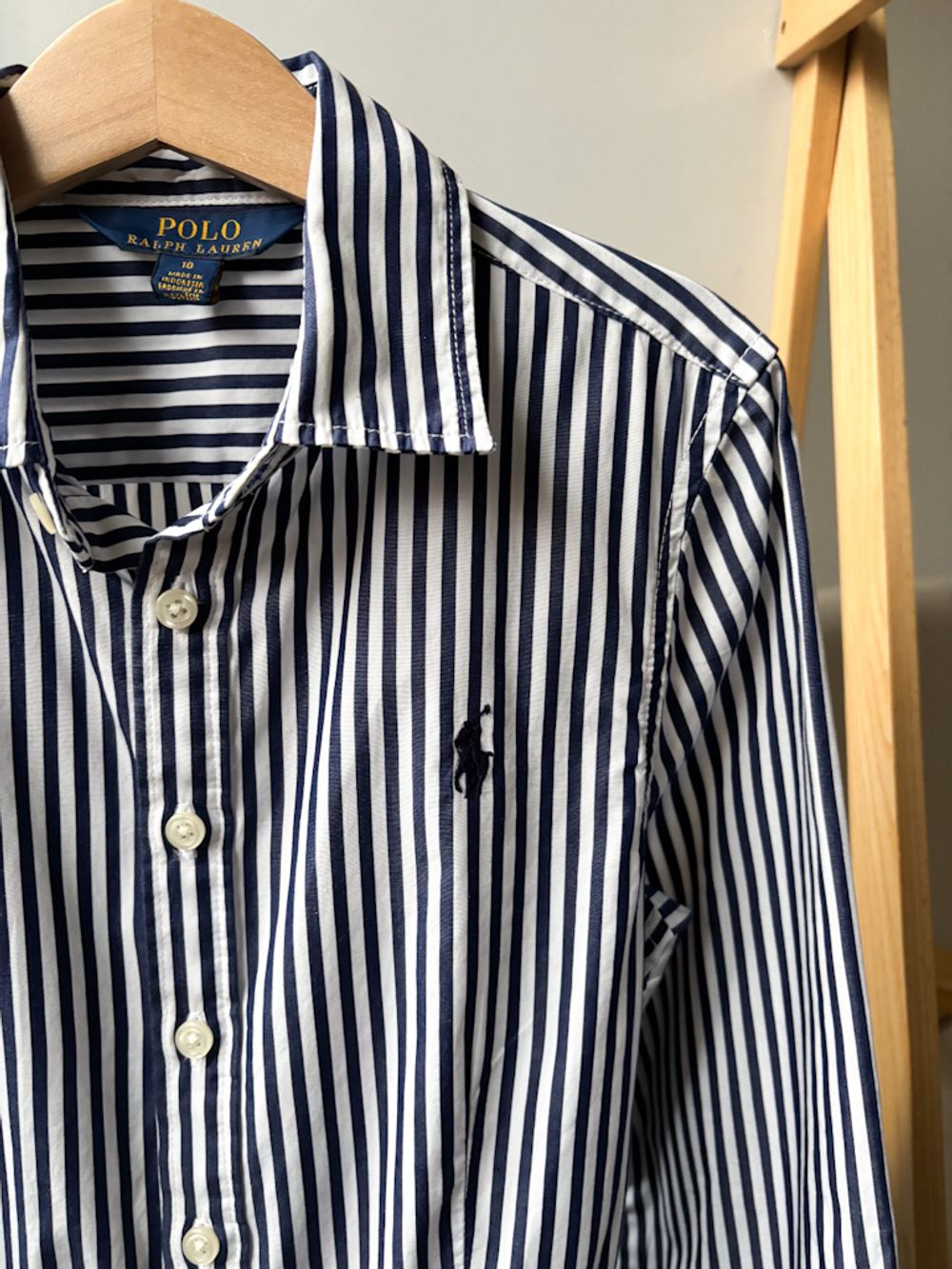 Хлопковое платье-рубашка Polo Ralph Lauren, 140
