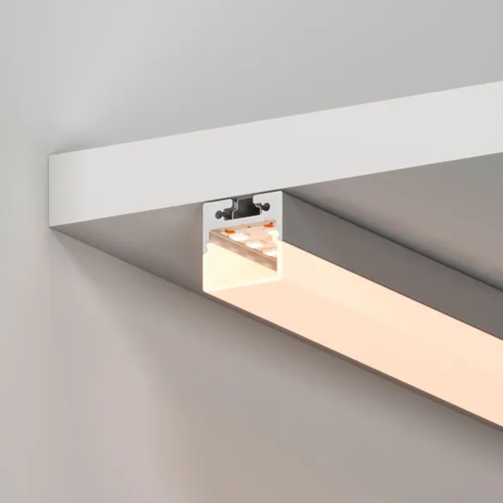 Профиль с экраном SL-LINE-2011M-2500 ANOD+OPAL SQUARE (Arlight, Алюминий) 025870