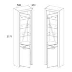 Шкаф с витриной