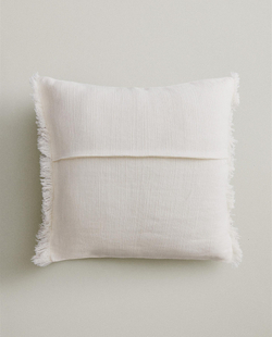 Zara Home наволочка декоративная из льна, экрю · 6350/008