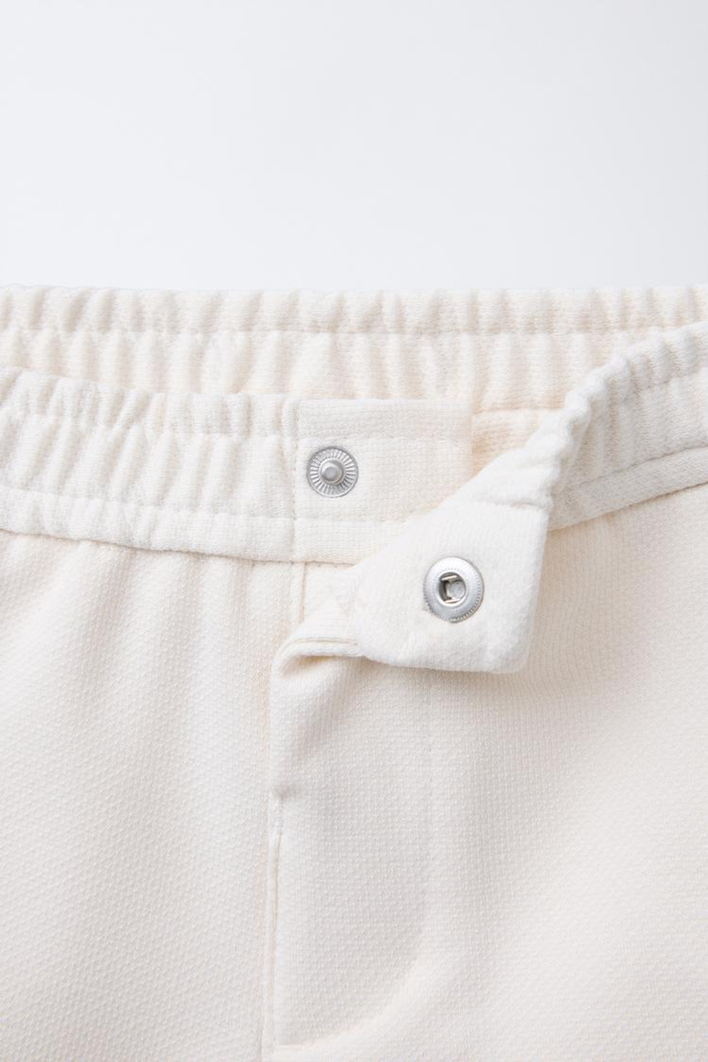 ZARA ШОРТЫ-БЕРМУДЫ COMFORT, ЭКРЮ