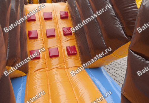 Коммерческий надувной батут "Тоннель пират"