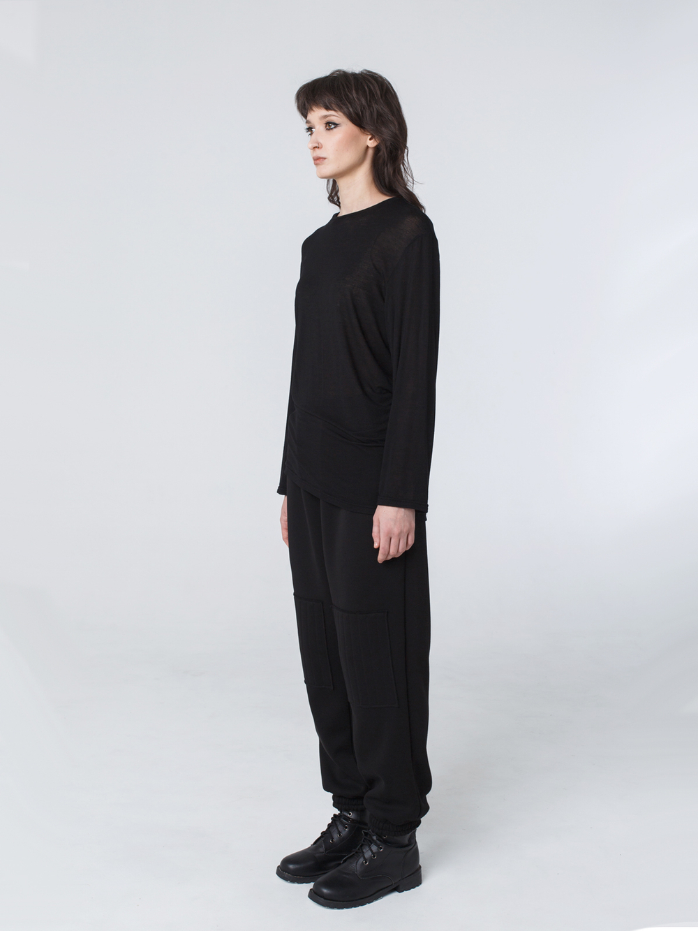 Лонгслив унисекс "Темнота". Черный