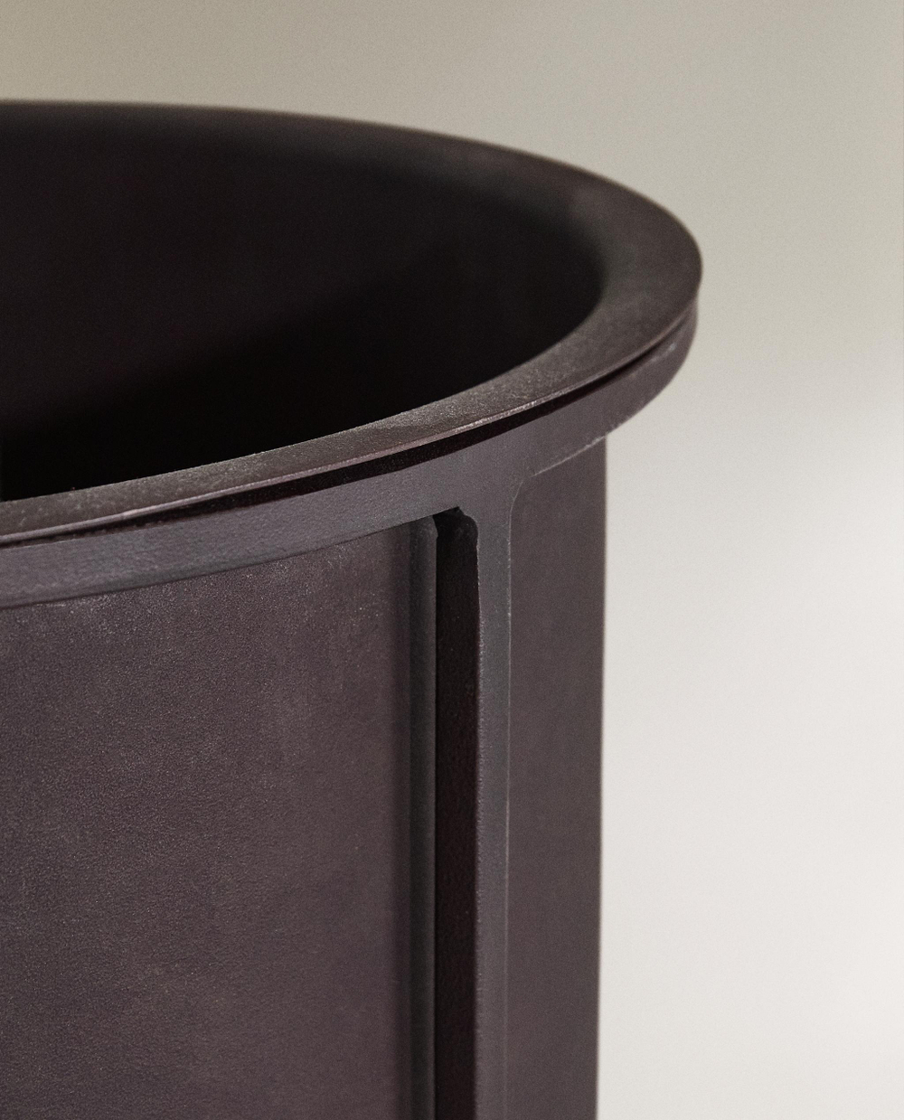 Zara Home Кашпо из металла, цвет чёрный, 45.5 см