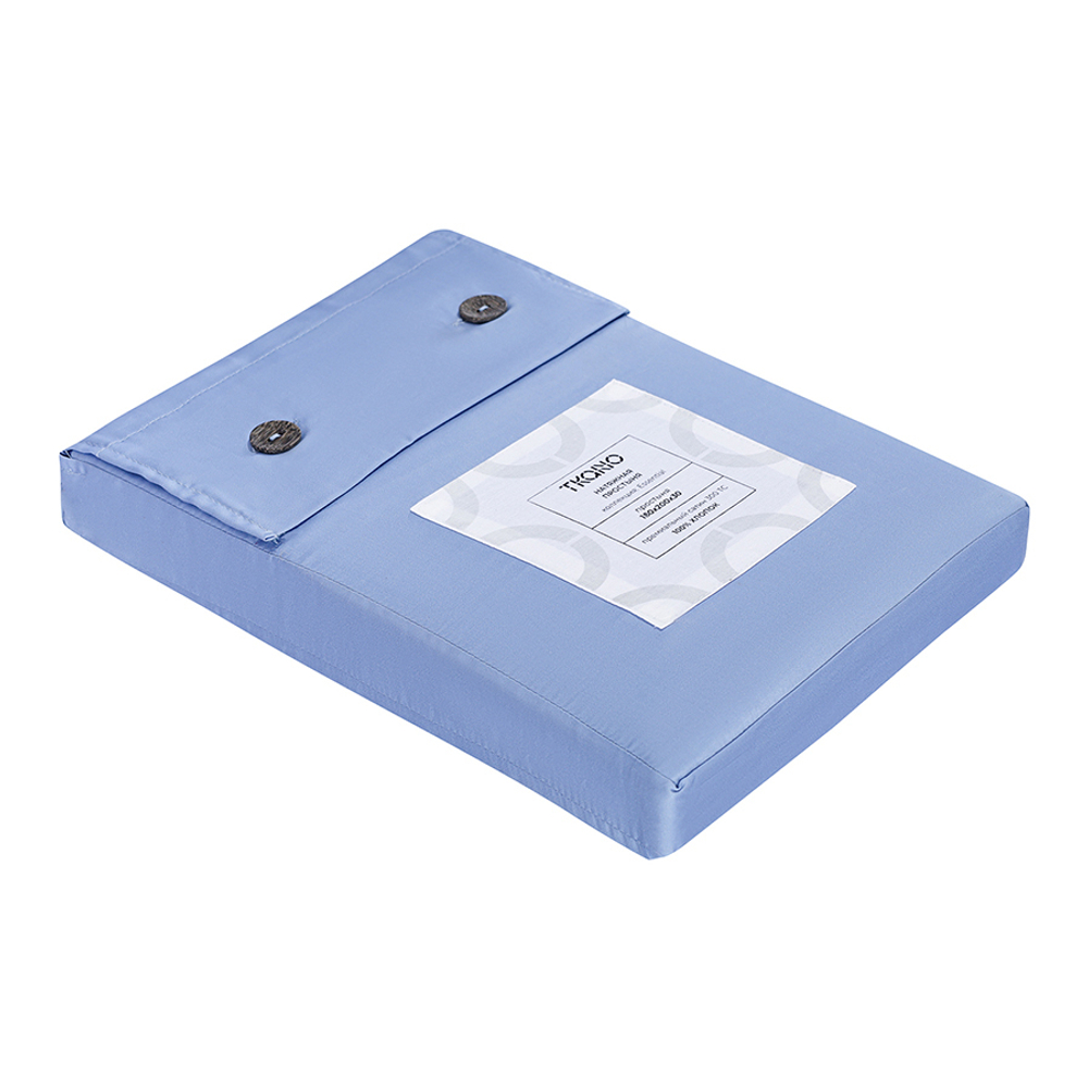 Простыня на резинке из премиального сатина сиреневого цвета из коллекции essential, 180х200х30 см