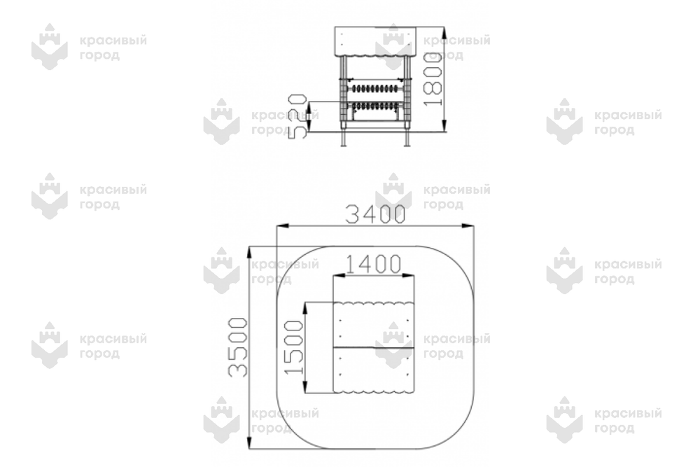 Беседка Солнце малая