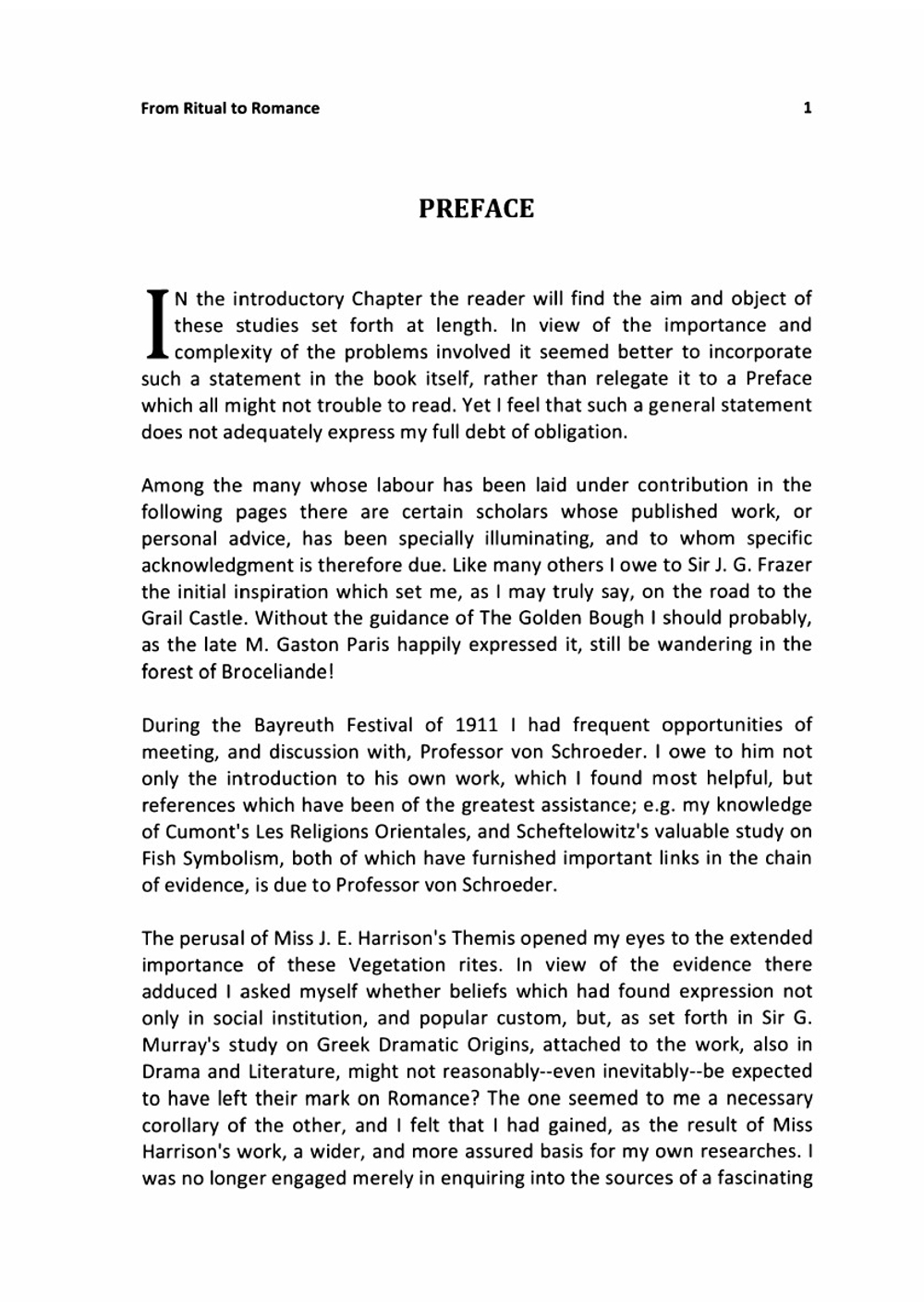 From Ritual to Romance. History of the Holy Grail Legend | J.L. Weston