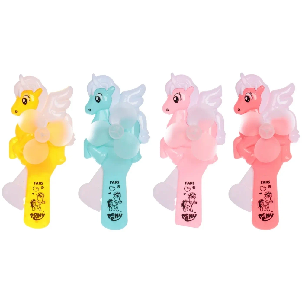 Вентилятор «Милый пони» 8,5*20,5 см, микс