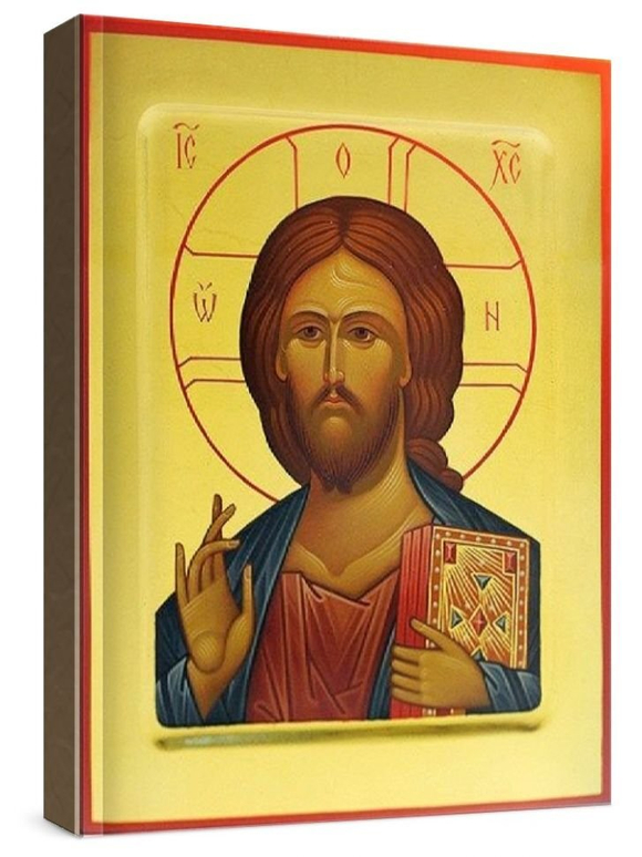 Венчальная пара 31. Спаситель (рукописная икона)