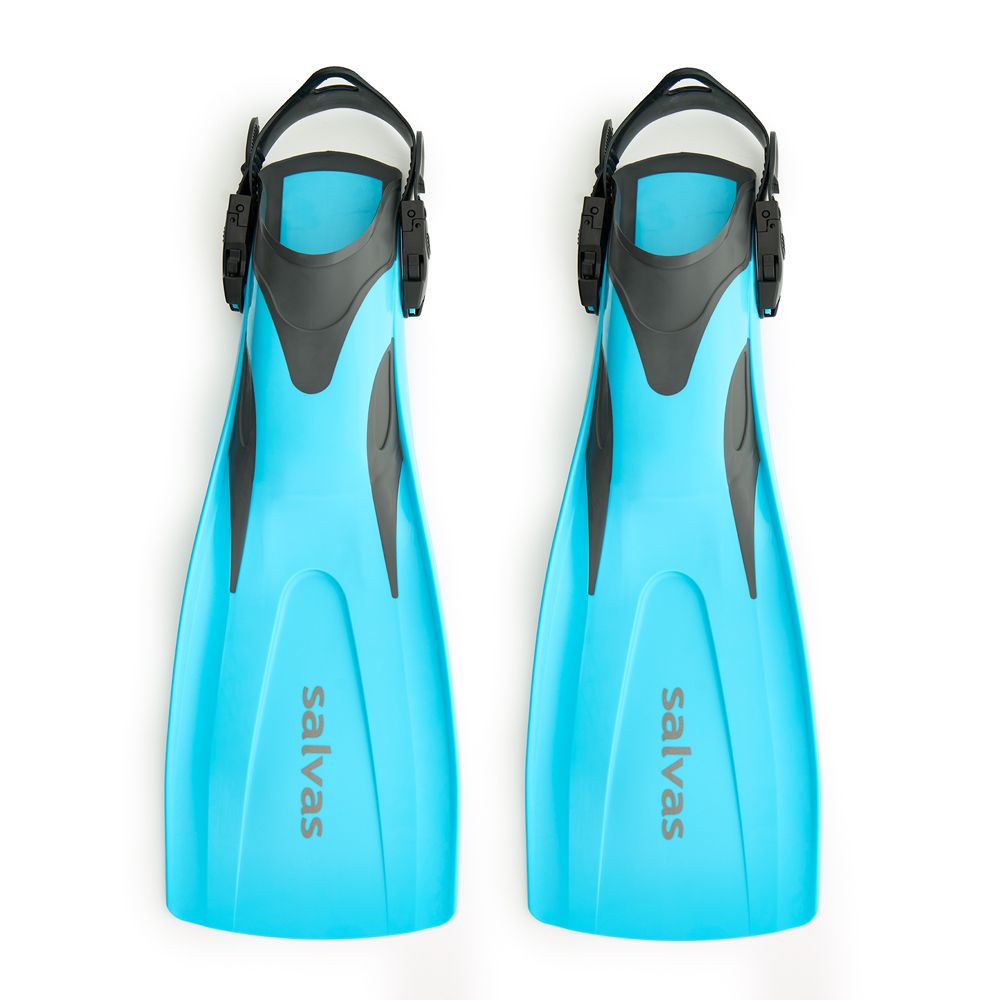 Ласты для плавания SALVAS Hazard Plus Fin BA160MLQQSTS, размер M/L, голубые