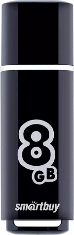 8GB USB Smartbuy Glossy series black