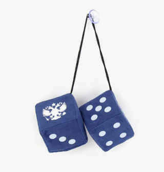 Игрушка-Подвеска на зеркало заднего вида - Кубики с гербом - Синие пара