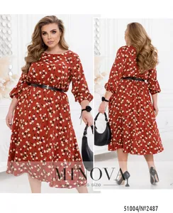 Платье 2487-кирпичный Minova