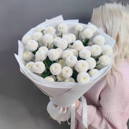 Букет из 7 кустовых хризантем "Ньютон"