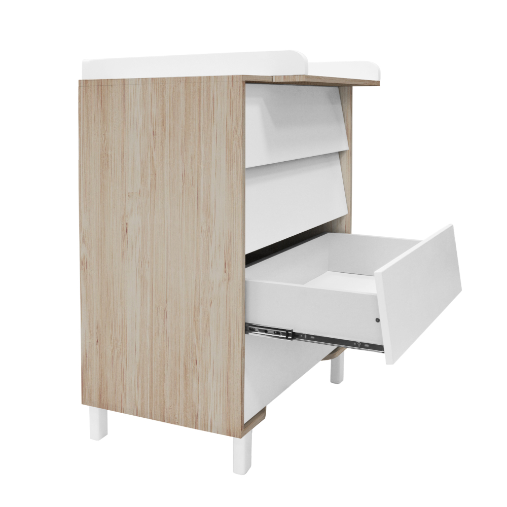 Пеленальный комод Sweet Baby Dante Белый/натуральный