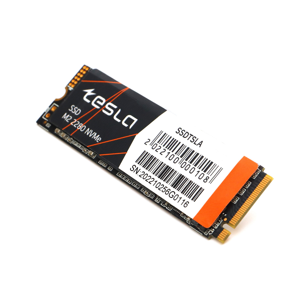 SSD TESLA 256Гб, M.2 2280, NVMe, Bulk, TLC, PCIe3.0, Чтение:3100мб/с, Запись:2500мб/с (SSDTSLA-256GM2)