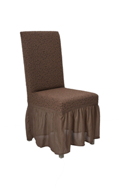 Чехол Жаккард на стул, цвет Кофе с молоком