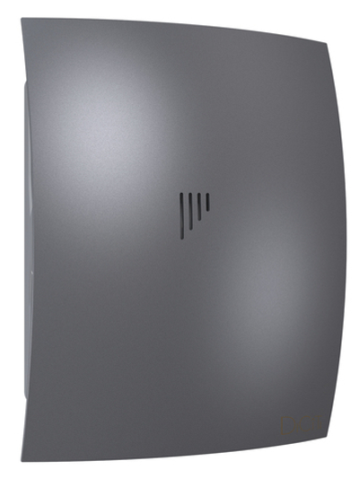 Вентилятор накладной BREEZE D125 обр.клапан Dark gray metal DICITI