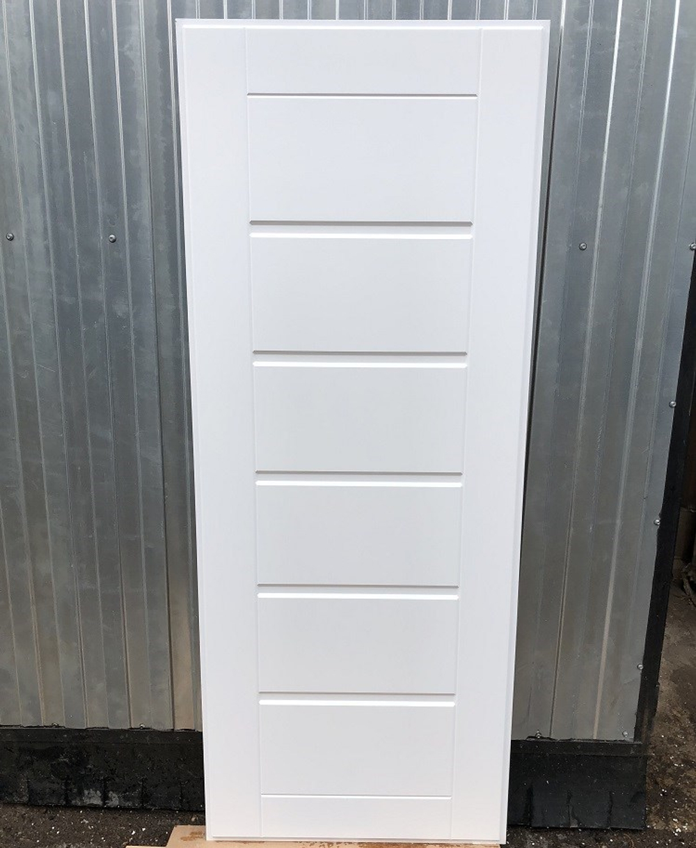 Входная металлическая дверь RеX (РЕКС) 290 Темный бетон / Сити Белый ясень 16 мм