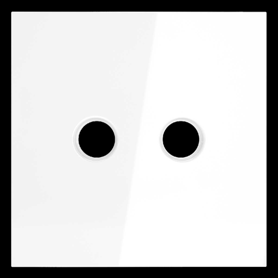 Накладка для розетки телевизионной оконечной TV+SAT S70 (белый глянцевый) Voltum VLS001601