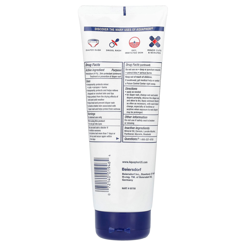 Aquaphor, целебная мазь для детей, без отдушки, 198 г (7 унций)