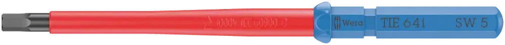 Сменная отвёртка под шестигранник Wera Kraftform Kompakt VDE 64 i 5x157 мм 05006521001