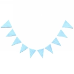 Растяжка 2,5м 10 флажков h29см «Голубой горошек»