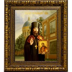 Лев Егоров преподобномученик. Икона на холсте.