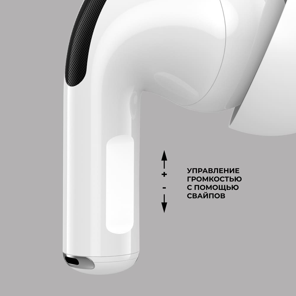 Беспроводные наушники с микрофоном Deppa Air Pro, TWS, BT 5.1, 250 мАч, QI, IPX4 (44167) Белый