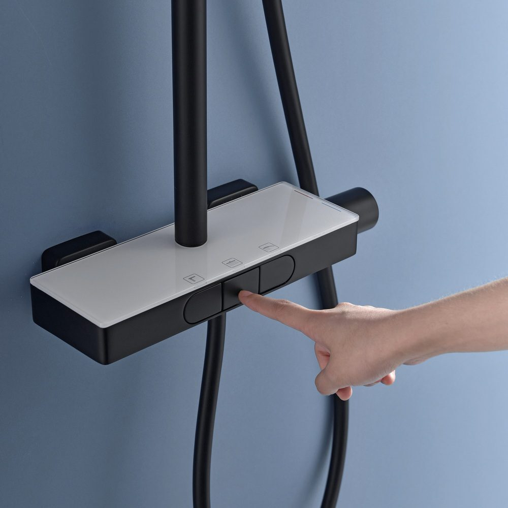 Душевая система Black&White Universe черная матовая (UK5010В)