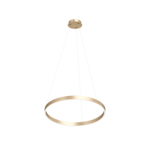 Светильник подвесной RAYDIA, 60 Вт, 3000–4000К, ?800?1500 мм, металл+акрил, матовое золото, свет вверх/вниз