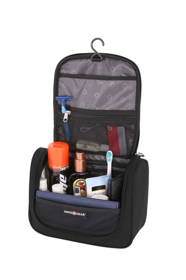 Несессер WENGER  «TOILETRY KIT»,  дорожный, чёрный, 27х11х22 см