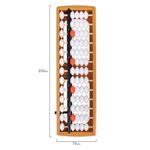 Счеты Абакус (соробан) белые ЮНЛАНДИЯ "Ментальная арифметика", 13 разрядов, кнопка обнуления, 106238