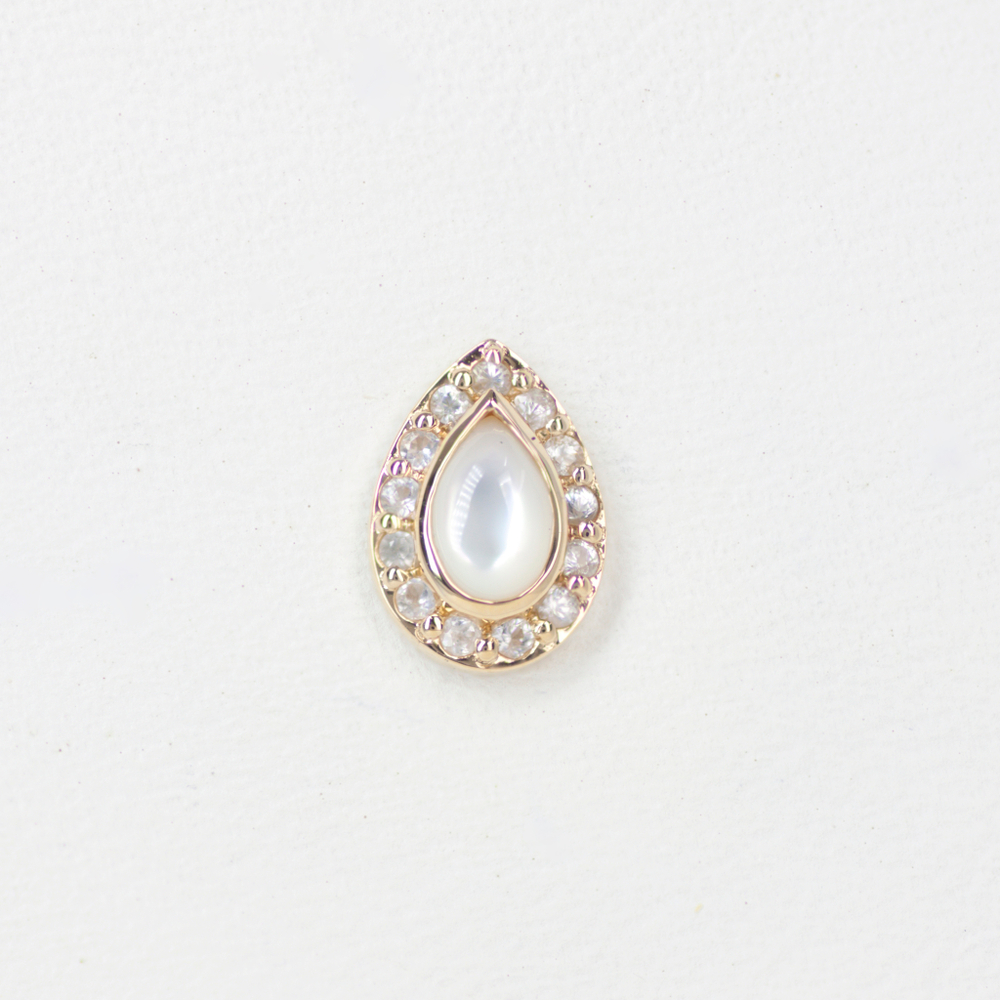 Elizabeth tops with natural stone